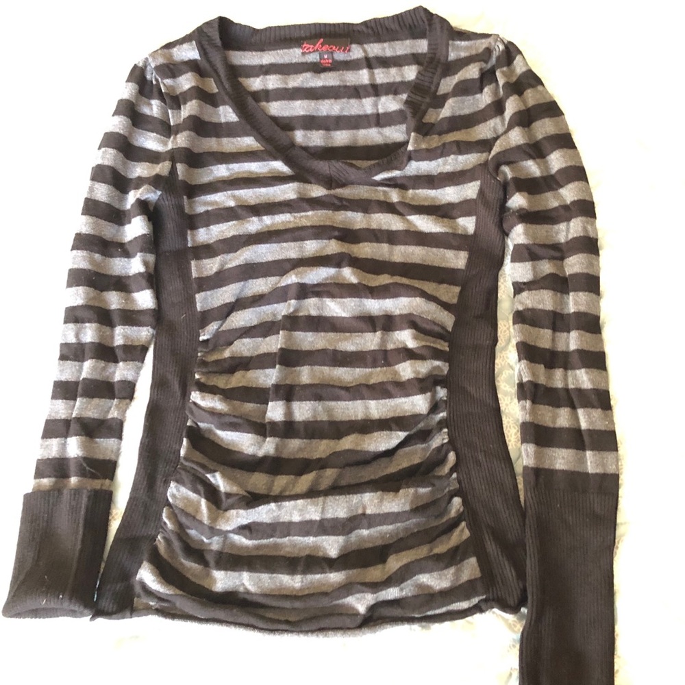 Long sleeve sweater material top